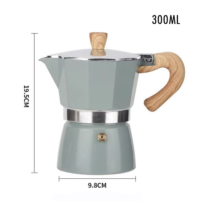 Portable Hand Brew Moka Pot - Perfect for Outdoor Camping and Household Use  - Italian Style Coffee Maker for Rich Concentrate